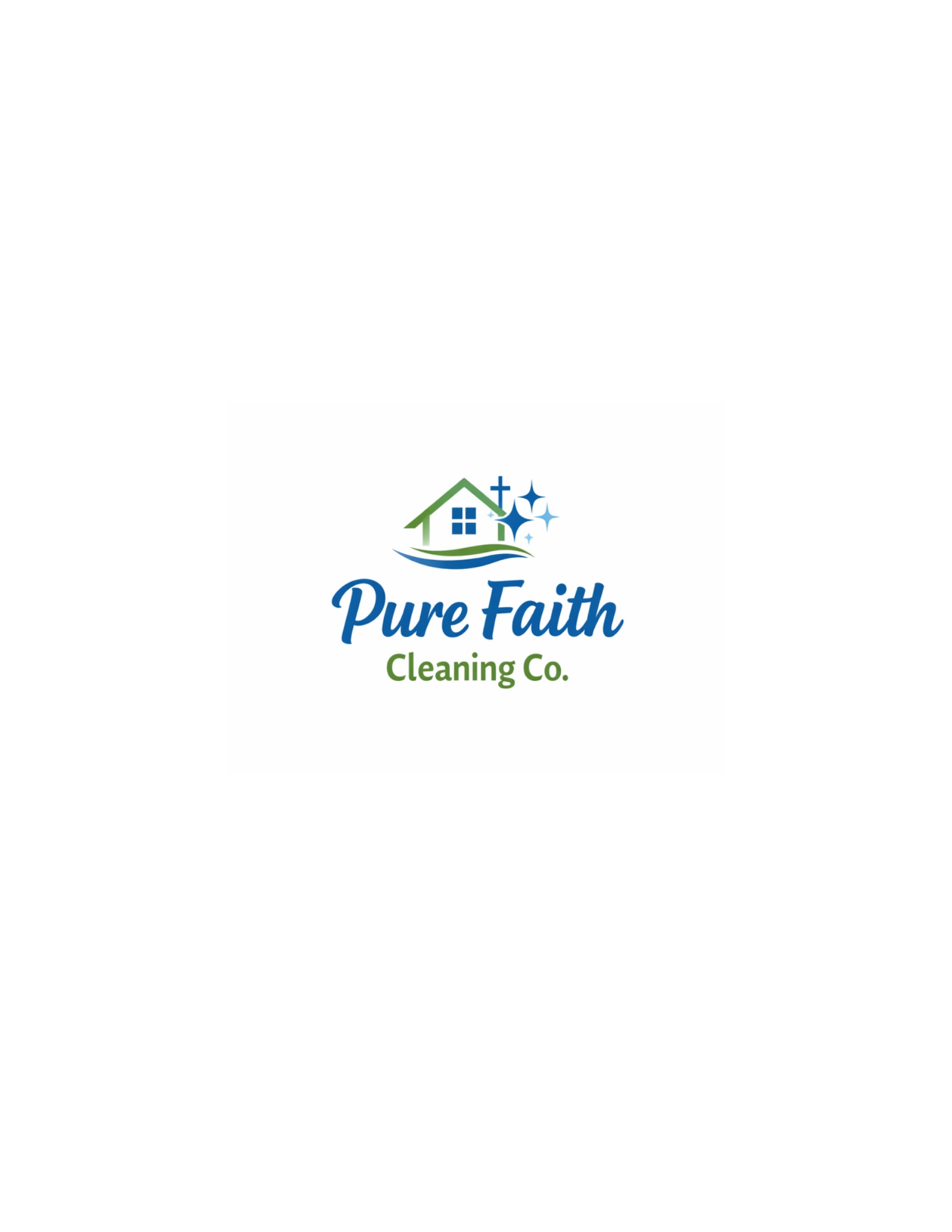 Pure Faith Cleaning Co. logo